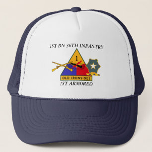 FÖRSTA BN 36:E INFANTRI 1:E ARMORED HAT KEPS