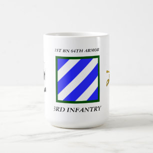FÖRSTA BN 64:E ARMOR 3RD INFANTERING KAFFEMUGG