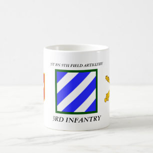 FÖRSTA BN 9TH FÄLT ARTILLERERERY 3RD INFANTRÄDE KAFFEMUGG