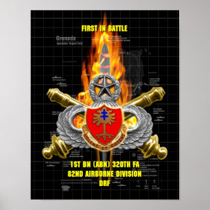 Första BN (ABN) 320:e FA av 82:a flygburna Poster