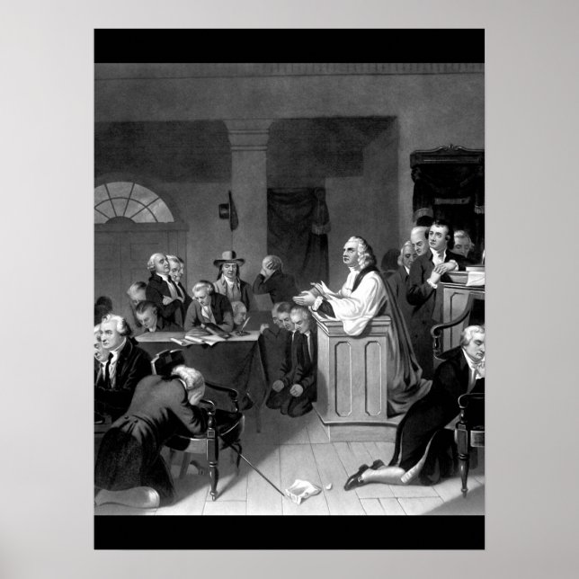 Första bön i kongressen, September _Krig Image Poster (Framsidan)