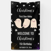 Första Boo-thday Halloween Ghost 1St Birthday