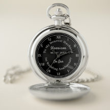 Första Bröllop-årsdagen för Make Gift Pocket Watch