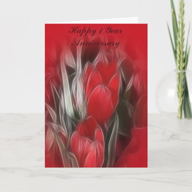 Första bröllopsdagskortet kort (Framsida)