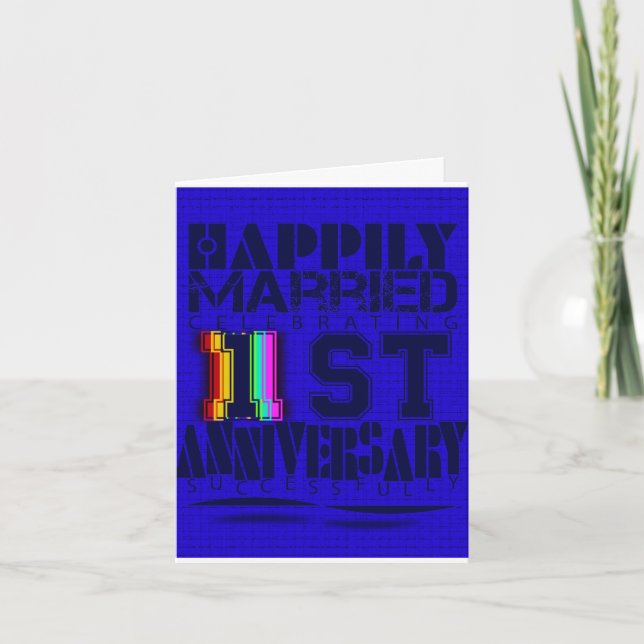 första bröllopsjubileum inbjudan (Framsida)