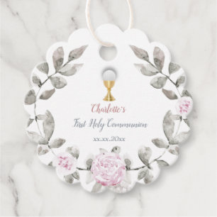 Första bruna blommor från Communice Gåvor Etiketter