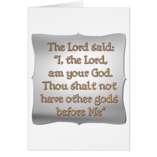 Första budskapet hälsningskort (Framsidan)