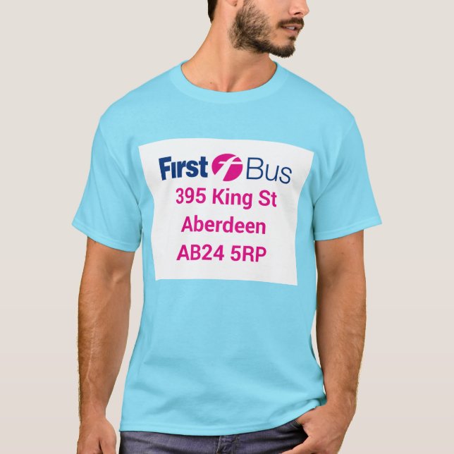 Första Buss T-Shirt (Framsida)