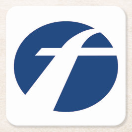 Första Buss Underlägg Papper Kvadrat