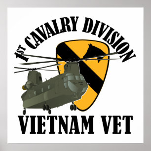 Första Cav Vietnam Vet - CH-47 Poster