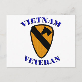Första Cav Vietnam Veteran Vykort