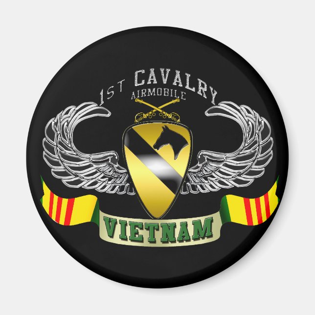 Första Cavalry-Airmobile, Vietnam Magnet (Framsidan)