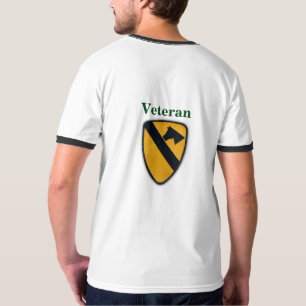Första Cavalry Cav Airmobile First Team Veterans V T Shirt