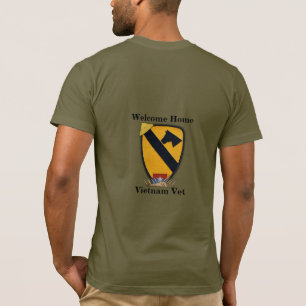 Första Cavalry Cav Airmobile First Team Veterans V Tee Shirt