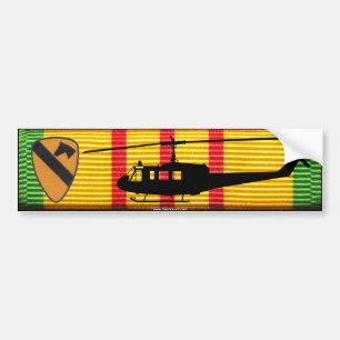 Första Cavalry-divisionen UH-1 Huey VSM Bumper St Bildekal