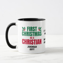 FÖRSTA CHRISTMAS SOM KRISTNA NYBeliever Mugg