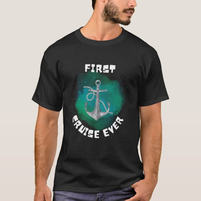 Första Cruise, allt i familjen... T Shirt (Framsida)
