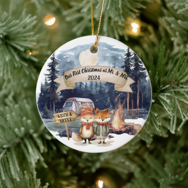 Första Cute-julen Newlyged Keepsaké Ornament (Träd)