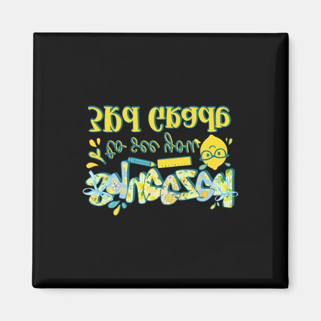 Första dagen 3:e klass läraren citron klassrum til magnet (Framsidan)