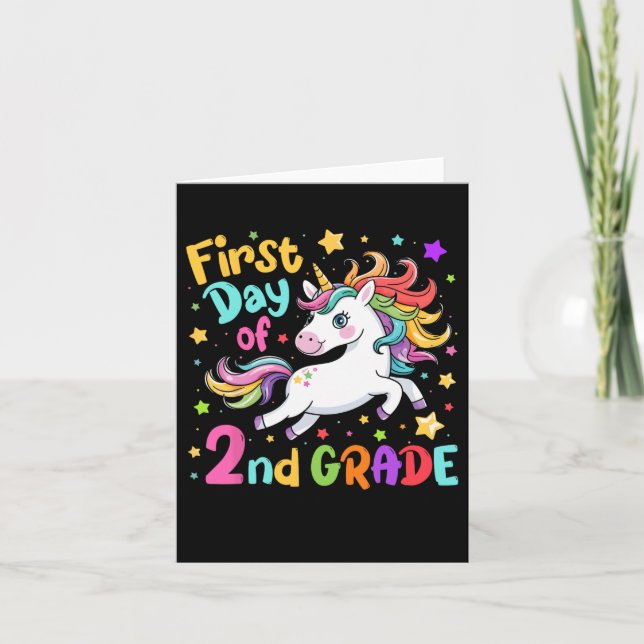 Första dagen andra Klass, andra Klass Back to scho Kort (Framsida)