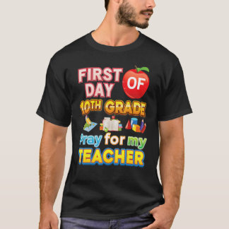 Första dagen av 10:e Klass-rocken för min lärare K T Shirt