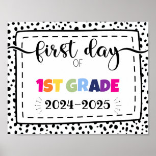 första dagen av första fotopropp av klass poster