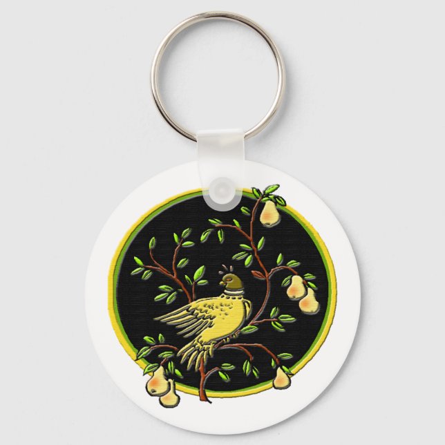 Första dagen av julklangkedjan #1 nyckelring (Framsida)