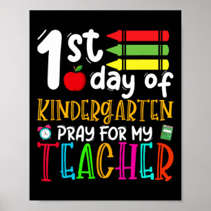 Första dagen av Kindergarten-rocken för min lärare Poster