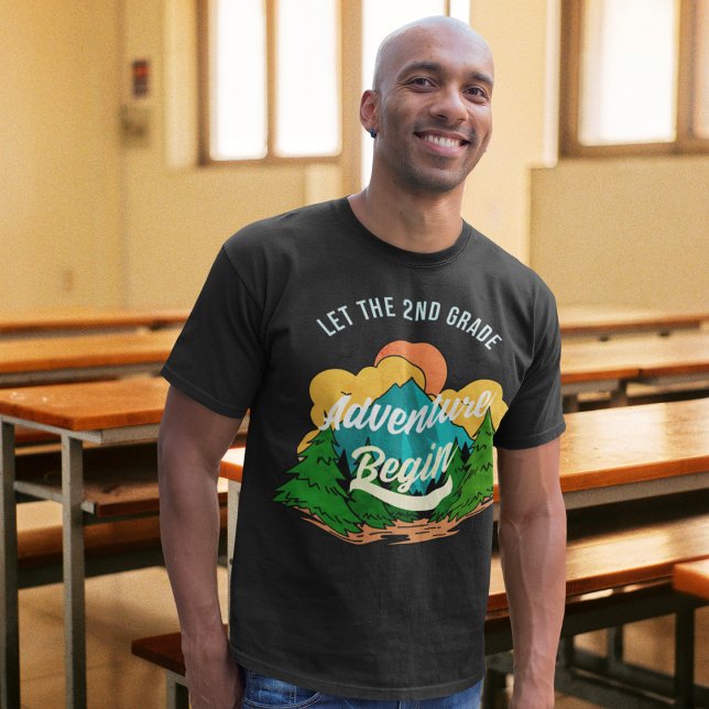Första dagen av lärarkänning vid andra Klass-skola T Shirt (Front)