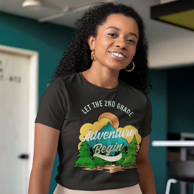 Första dagen av lärarkänning vid andra Klass-skola T Shirt (Front)
