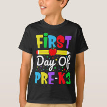 Första dagen av pre-K3-regnbågsförskolebarn