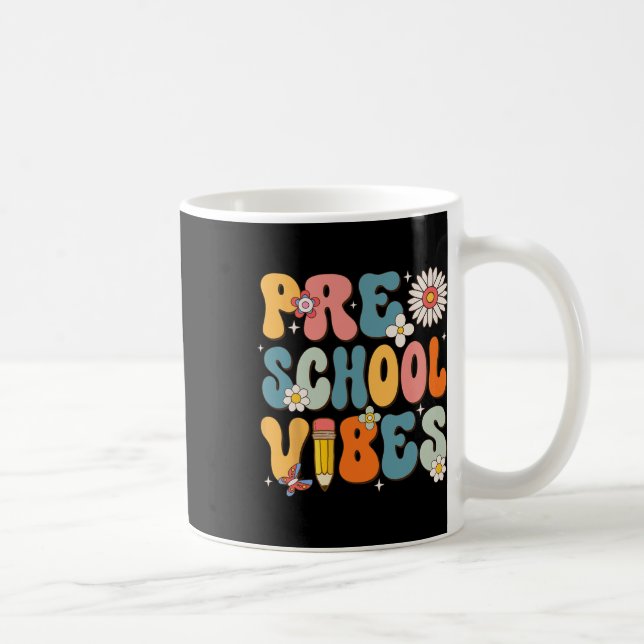 Första dagen av skolförskolan Vibes byte till skol Kaffemugg (Höger)