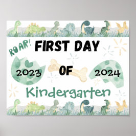 Första dagen av skolfotooperationen Poster Cute Di