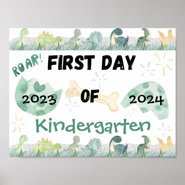 Första dagen av skolfotooperationen Poster Cute Di (Framsidan)