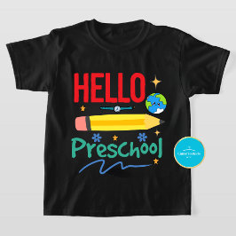 Första dagen av T-shirt för Hej av skolans förskol