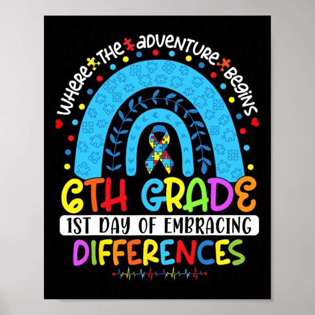 Första dagen då skillnader uppstår mellan 6e Klass Poster (Framsidan)