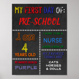 Första dagen då skolan/Back to school Poster