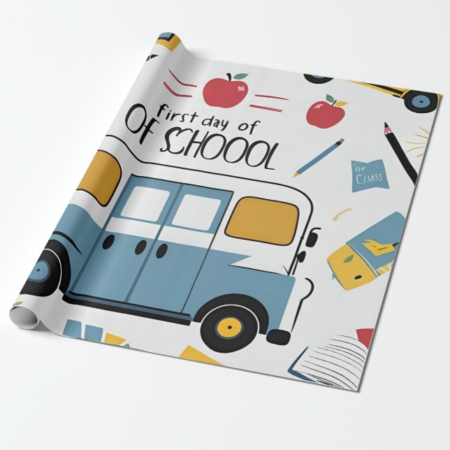 Första dagen då skolpennan Poster Presentpapper (Utrullad)