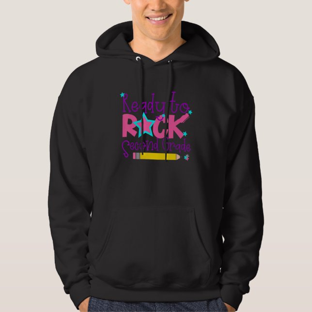 Första dagen för andra Klass-Redot till Sten andra Hoodie (Framsida)