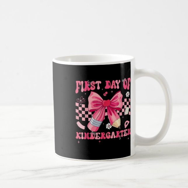 Första dagen för dagis Coquette Bow Penna Baksida Kaffemugg (Höger)