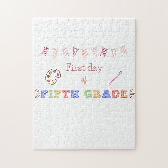 Första dagen för det femte Klass-temat Pussel (Vertikal)