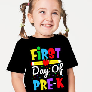 Första dagen för förskola Regnbågsförskola Barn T Shirt