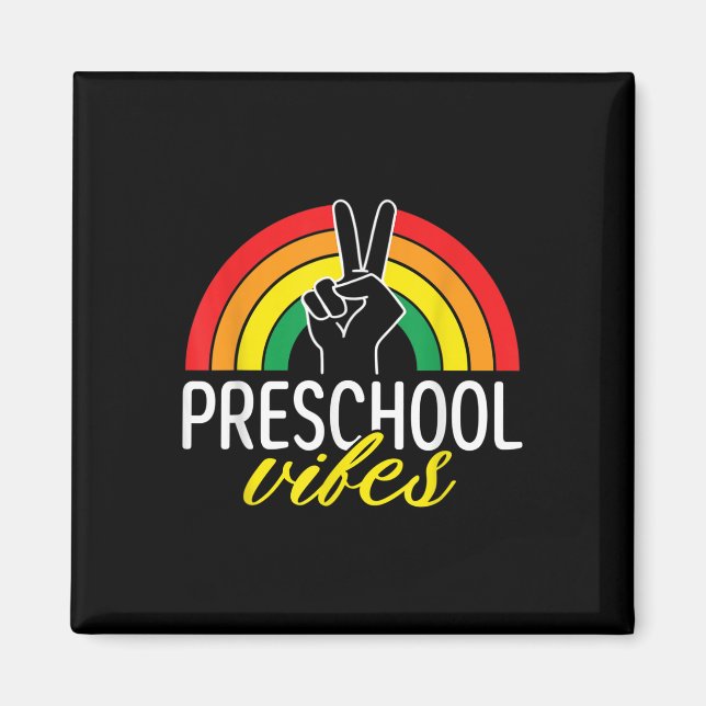 Första dagen för förskolekänslor Tillbaka till sko Magnet (Framsidan)