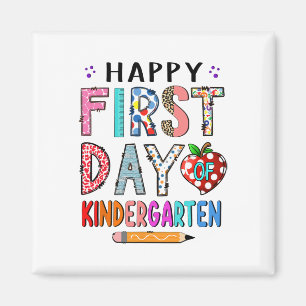 Första dagen för förskoleklass Lärarens återgång t Magnet
