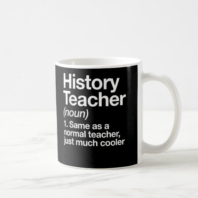 Första dagen för grundskoleutbildning för historie kaffemugg (Höger)