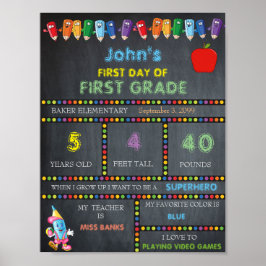 Första dagen för Kindergarten-signalen, FÖRSTA KLA Poster
