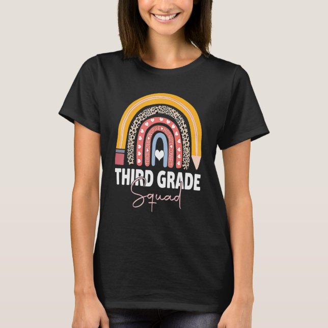 Första dagen för skolans tredje Klass-torglärare T Shirt (Framsida)