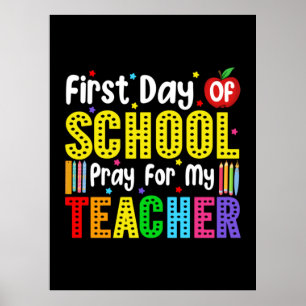 Första dagen för skolväxlingen för min lärare poster