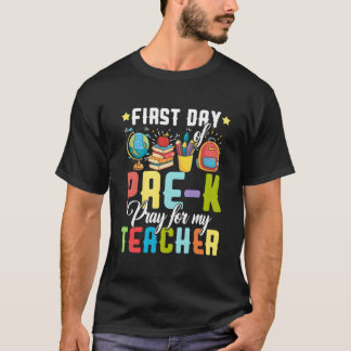Första dagen före-k-disken för min lärare till t shirt