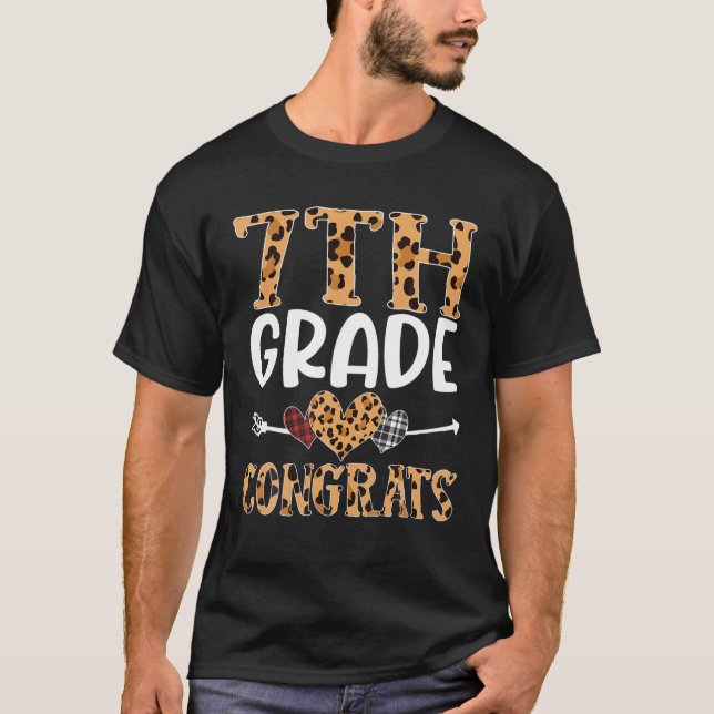 Första dagen i 7:e Klass, Gratulerara leopardlärar T Shirt (Framsida)